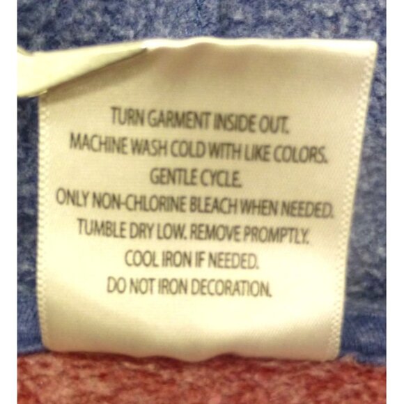 Superman Logo DC Comics Mens Full Front Zip Up Hoodie Burgundy & Blue Med - Picture 6 of 9